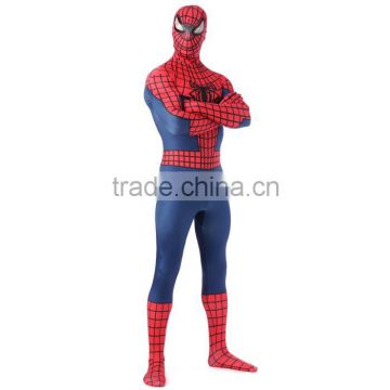 Wholesale Polyester Kids Adult Halloween Cosplay Spiderman Costume