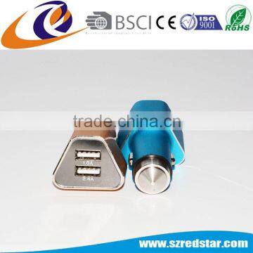 Hot Sales ! Metal Bullet Electric Dual Car Charger photo-2