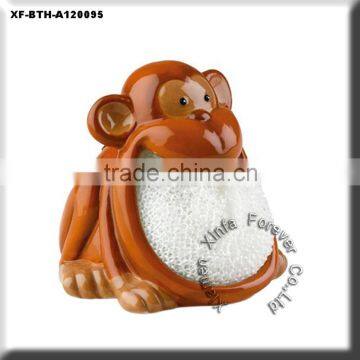 pretty ceramic monkey kitchen holder