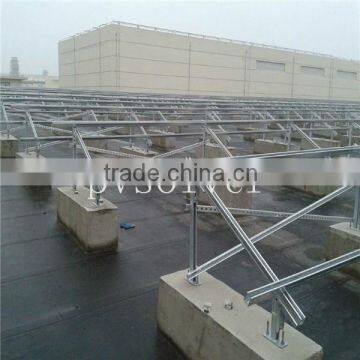 PVSolver solar flat roof mounting system installation bracket