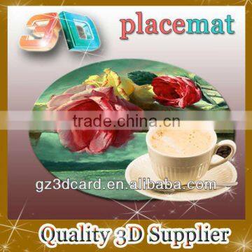 2013 Hot Lenticular 3D Place Mats of Classical Flower photo-1