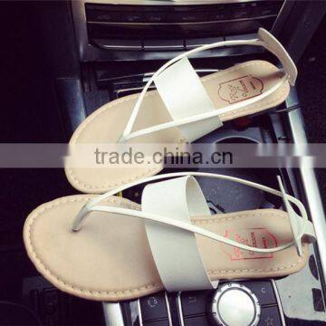 summer open-toed clip toe beach sandals female student flat Roman sandals