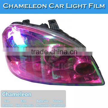 Free Shipping Car Cover PVC Sticker Chameleon Auto Headlight Film photo-5