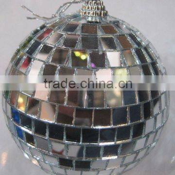 2015 Hot Sale-Silver Christmas Mirror Ball