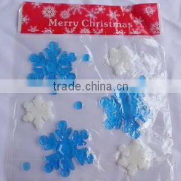 Promotional Gift Cheap jelly snowflake gel window sticker