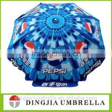 custom advertising folding beach umbrella for pepsi promotional