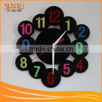 Black Acrylic Wall Clock