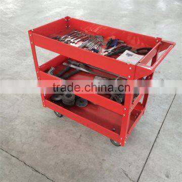 Heavy Duty Work Red Steel Tool Cart