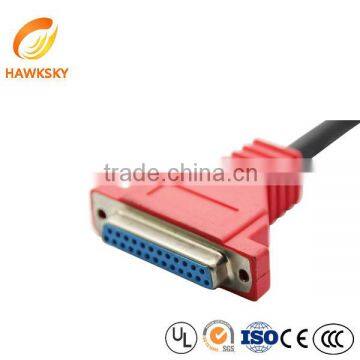 Molding VGA D-SUB 25 Pin Female Cable Supplier