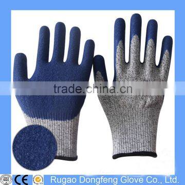 Lightweight And Seamless Fitting Gloves, Blue Latex Dipping Cut Resistant Maintenance Gloves