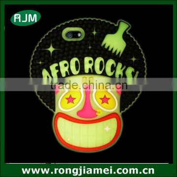 Luminous grow custom phone cases for iphone 5 afro rocks design