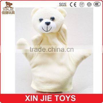 OEM bear hand puppet customize plush teddy bear hand puppet adult hand puppet