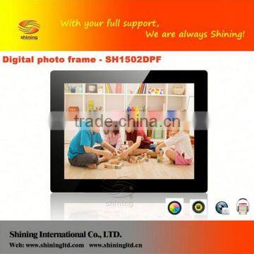 Cheap wholesale price led backlight 15 inch christmas gift digital photo frame SH1502DPF