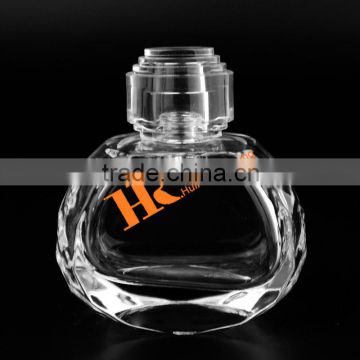 Round Nice Curved Clear Glass Perfume Bottle Branded Perfume Bottle perfumes and fragrances                        
                                                Quality Choice