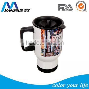 Wholesale Sublimation travel mug for promotion with customized photo