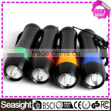 led Bowling flashlight bulk Aluminum 9 LED Mini Flashlight with Lanyard