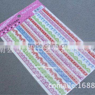 2014 latest Adhesive hollow out sticker