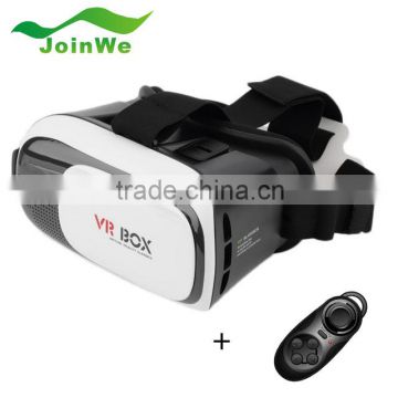 2016 JOINWE 3d Glasses Vr Box Headset Oem Bluetooth Control Remote Vr Box 2.0 For Mobile Phone