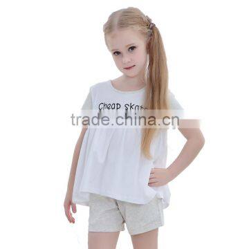 Hot sale summer kid clothing set baby fashion clothes girls casual outfit