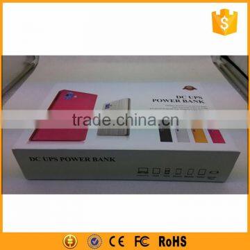 Wide output range 6v 9v 12v 24v voltage portable power bank 20000mah