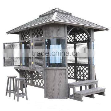 Luxury Eco-friendly Wooden Outdoor Bar gazebo