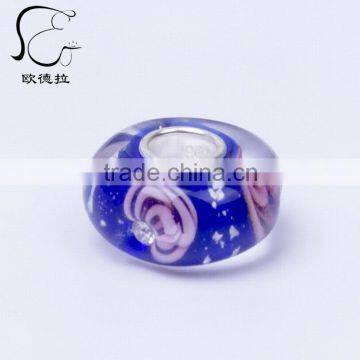 China jewelry wholesale Blue Murano glass beads bracelet