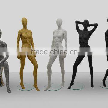 Fashion golden female mannequin