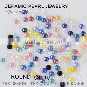 3mm ceramics pearl beads & crystal rhinestone factory direct on sales