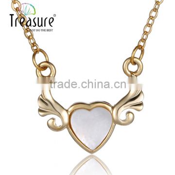 2015 wholesale jewelry ladies elegant copper shell heart jewelry set