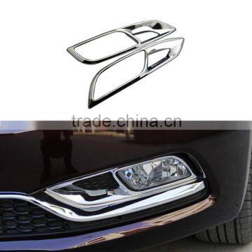 2Pcs/Set Front Head Fog Light Lamp Cover ABS Chrome Trim Car Decoration Accessories For Kia K3 2013 2014