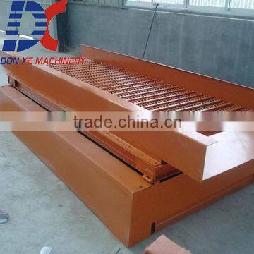 beneficiation machine, agitating chute for separating sand and gold