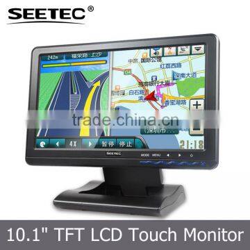 HDMI VGA input 10.1 inch tft lcd display resolution 1366X768 full hd touchscreen monitor