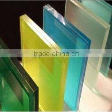 CE ISO9001 CCC 8.38mm Colored Laminated Glass