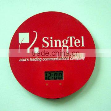 Hot Sell Colorful Custom PVC Giveaway Digital Clock Fridge Magnet