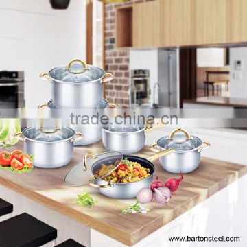 12pcs Stainless Steel Cookware set