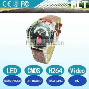 H264 LED HD infrared night vision mini watch hidden camera with waterproof recording function