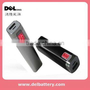 Best gift product 2600mah portable battery charger with led screen and led light