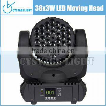 Rgb Dmx Led Color Stage Light Dj Equipment Beam 36x3w Led Moving Head