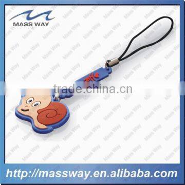 cartoon fashion Custom soft PVC rubber mobile phone charm