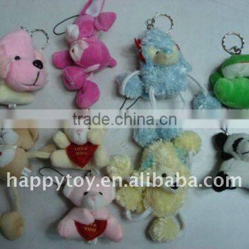 0.2USD panda,frog plush key chain