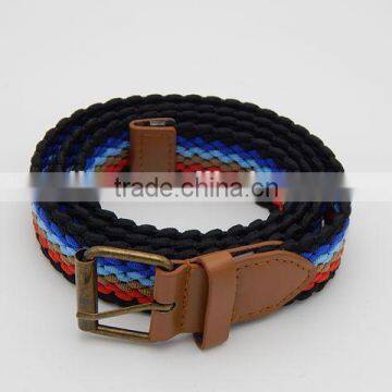 colorful elastic belts knitted belts leisure webbing lady's belt hot selling products