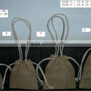 Promotional small drawstring pouch
