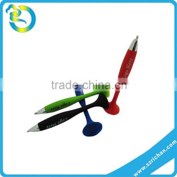 Wholesale custom logo 3D colorful lovery shape silicone soft pen sucker