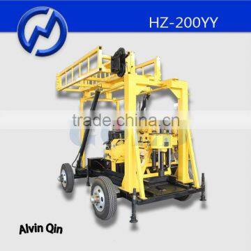 portable mobile Hydraulic water drilling machine HZ-200 series drilling rig