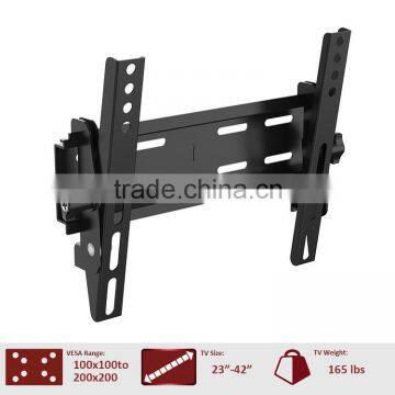 Super Slim 2mm thickness double tilt TV wall mount for 23"-42"