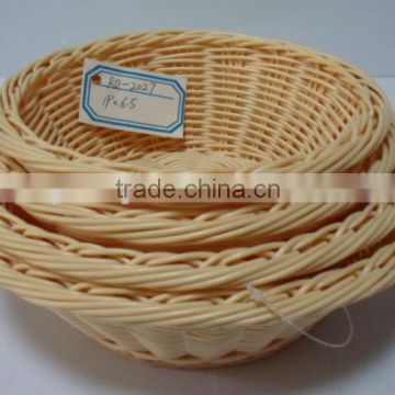 plastic imitation ratten bread basket