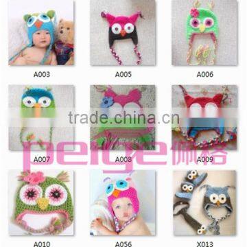 Baby owl hat handmade crochet caps & hats wholesale