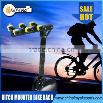 Folding Hitch Mounted Bike Rack For 3 Bikes