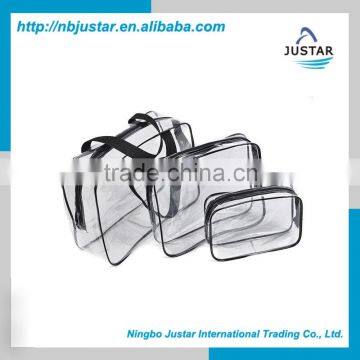 Promotional High Quality Waterproof Fully Transparent Customized PVC Bag, Clear PVC Pouch Bag