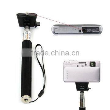 Selfie Extendable Wired Remote Shutter Handheld Selfie Stick Monopod For Phone photo-4